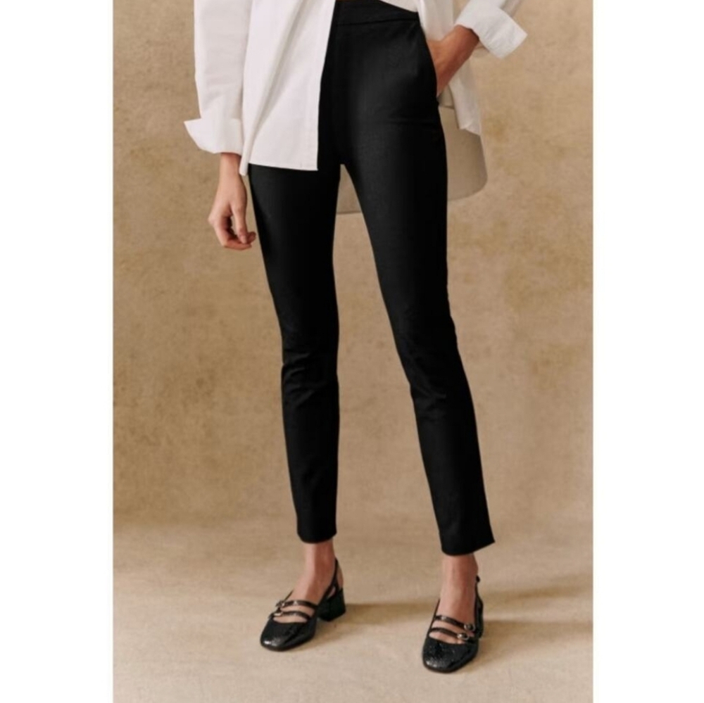 Sezane Black Skinny Pants